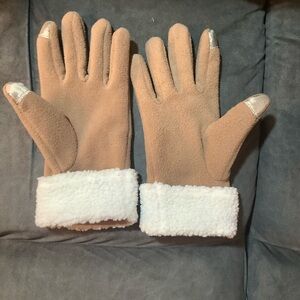Chaos Fleece Mittens with Sherpa Cuffs OS Excellent condition